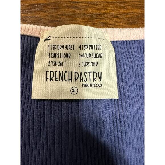 Y2K Coquette Feminine Dainty Soft Crop Top Women XL Stretch Bow Pastel Grunge - Picture 2 of 8